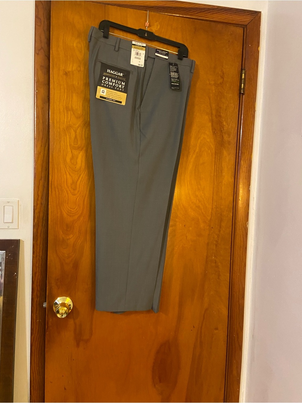 🔥NWT🔥Haggar Men's Dress Pants in Steel Gray